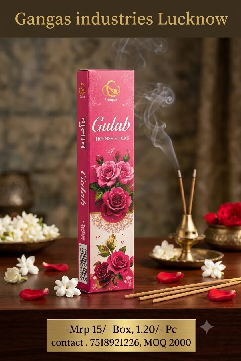 Gulab — Readymade Agarbatti Box — MRP ₹15 Print